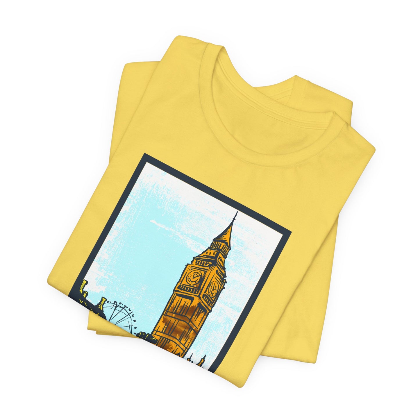 Retro Poster London Graphic Design Tee, London Shirt, Vintage Tees, Art Design T-Shirt, Graphic Tee, Retro Art Shirts