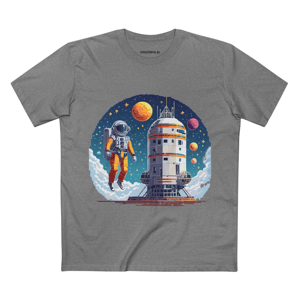 Cosmos Astronaut Graphic Tee Staple Unisex 100 Cotton Tee Shirt - CS-33