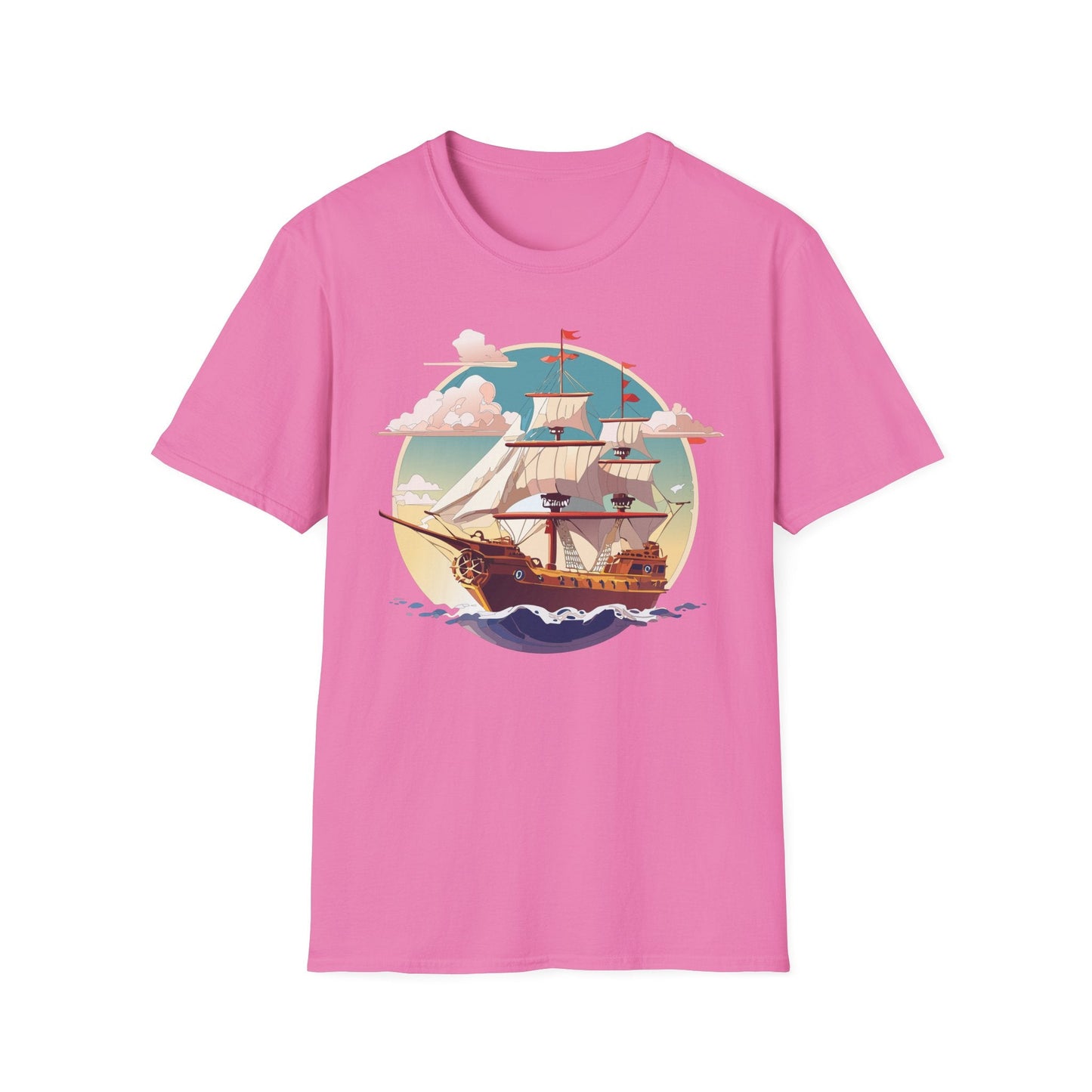 Unisex Ship T Shirts Frigate Vessel Tee Shirt Gildan Softstyle 64000 Cotton Comfort Premium Tee