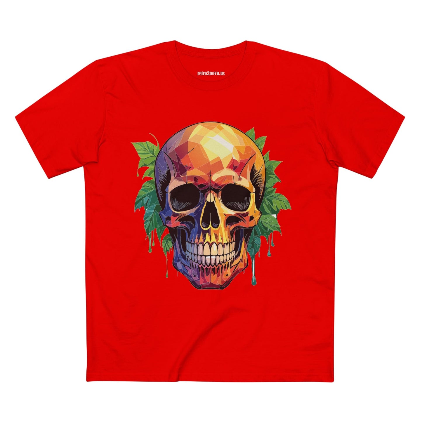 Skull and Skeleton Shirt Unisex Premium Cotton Tee with Original Art Design Retro2Nova Collection