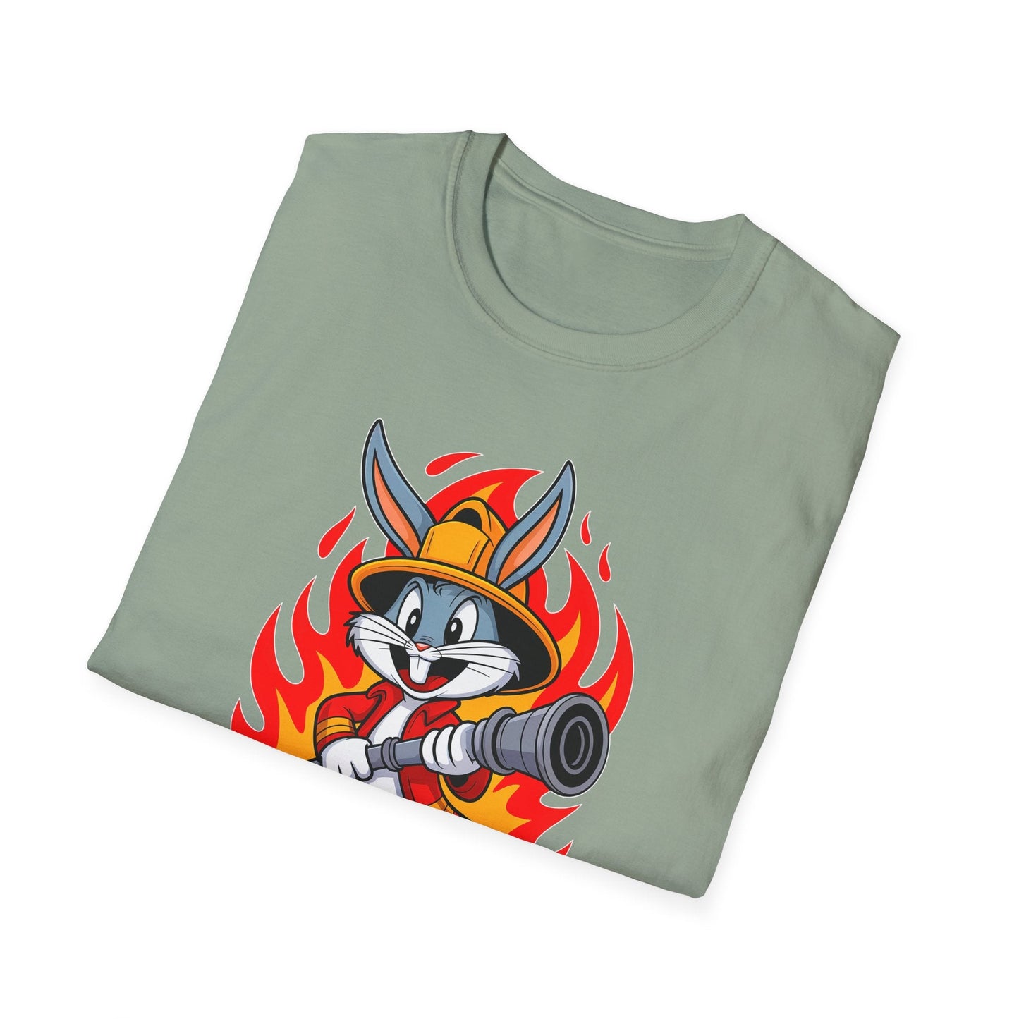 Cartoon Bunny Graphic Unisex Cotton Animal Animation Artwork Design Tee 11