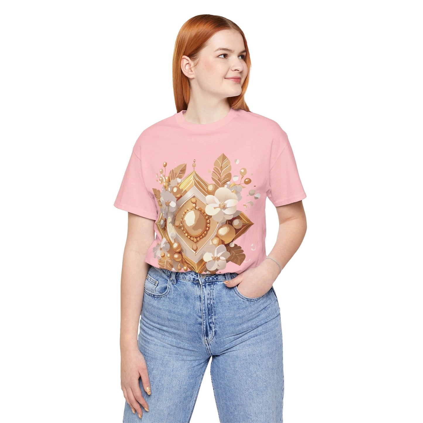 Jewelry Graphic Unisex 100 Cotton Vintage Treasure Art T-Shirt 28