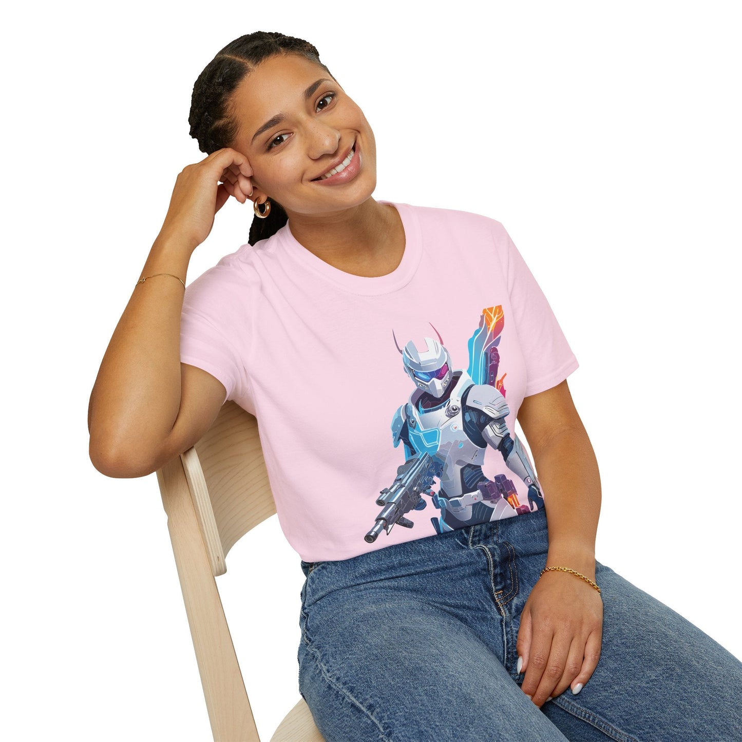 Robocop T Shirt Unisex Softstyle 64000 Graphic Tee 100 Percent Ring Spun Cotton Comfort