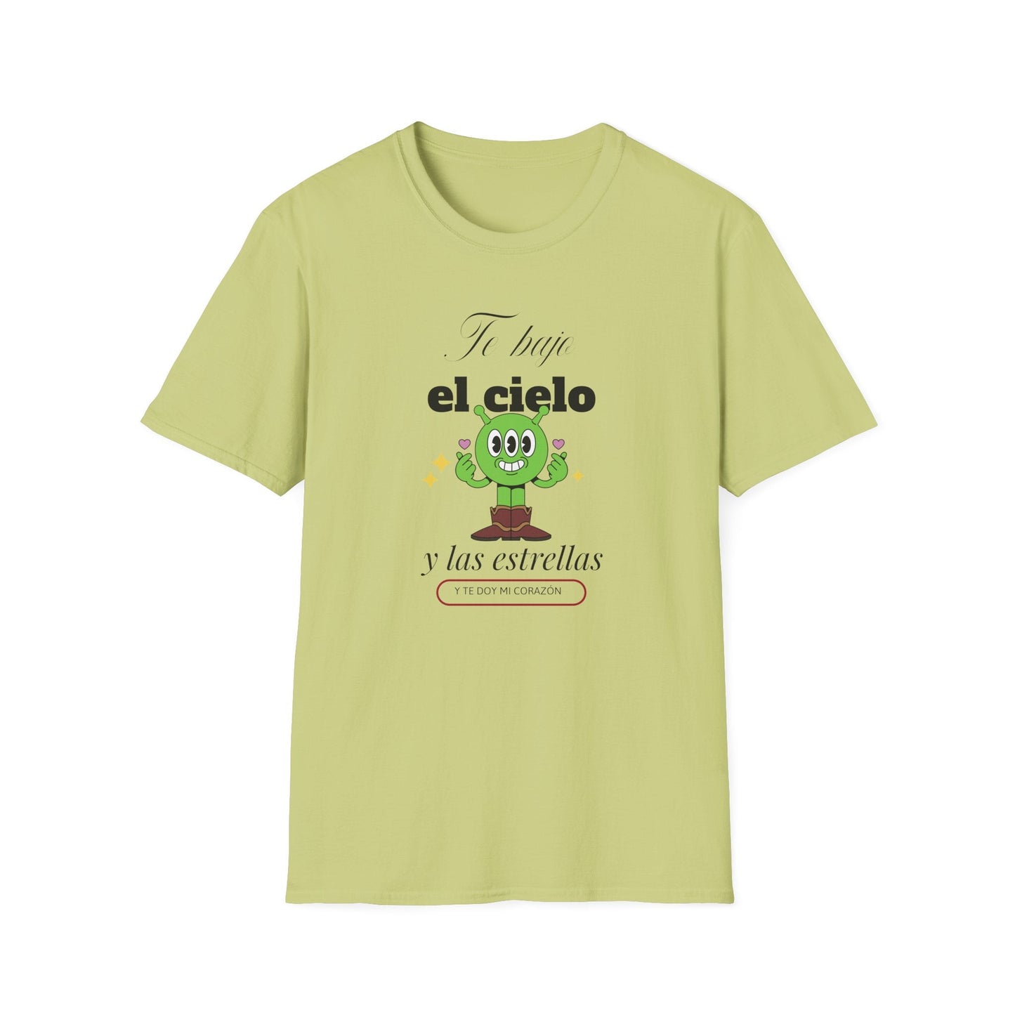 TShirt  Spanish Te llevo el cielo y las estrellas Cute Cactus Graphic