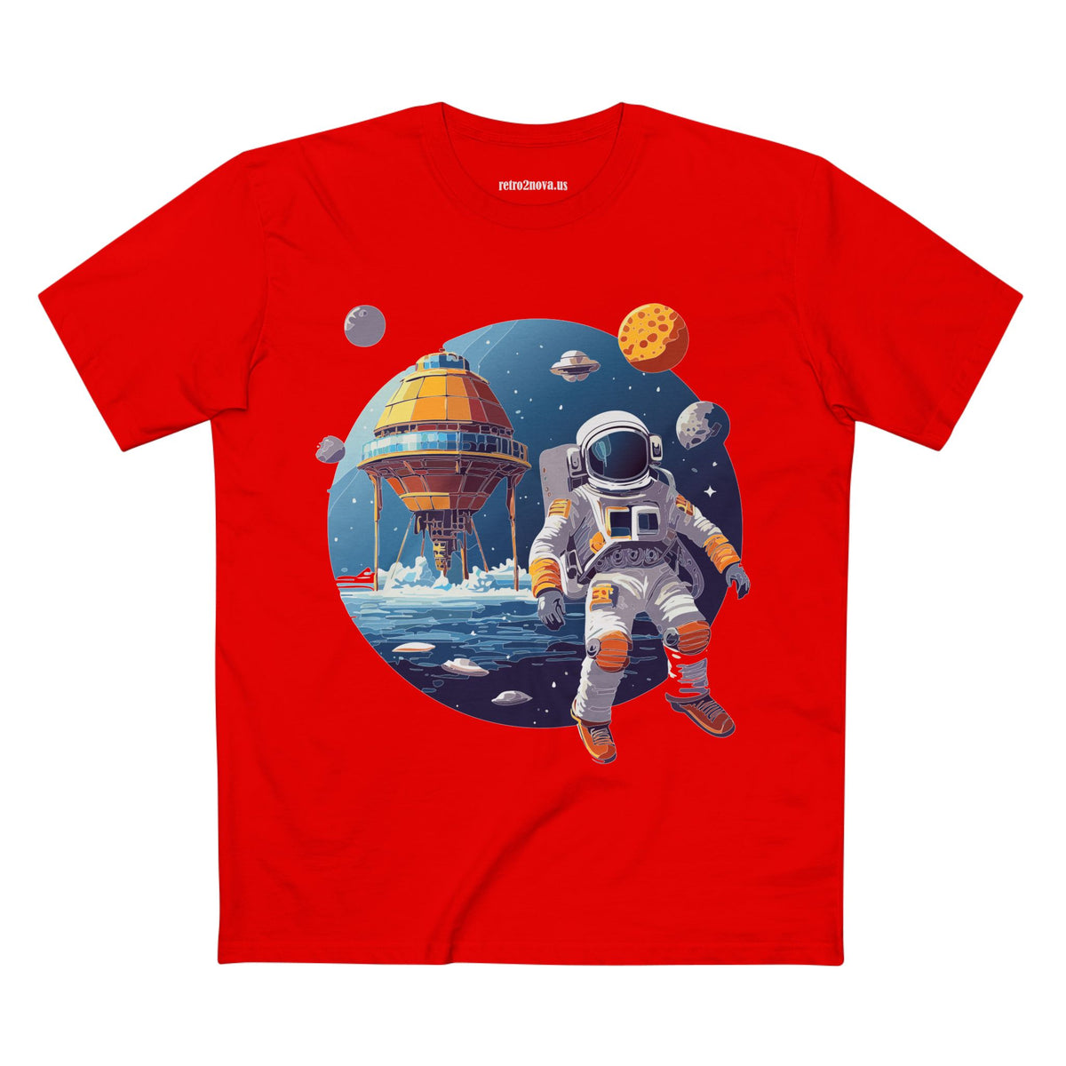 Cosmos Astronaut Graphic Tee Staple Unisex 100 Cotton Tee Shirt - CS-38