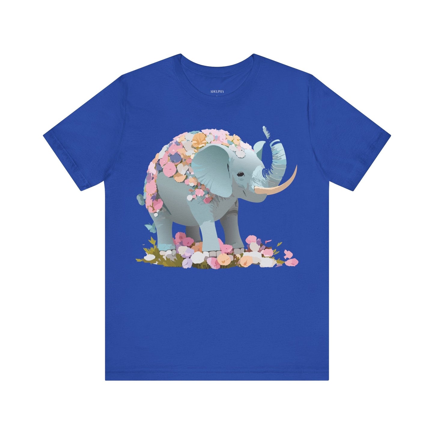 Elephant Graphic T Shirt Unisex Vintage Inspired Art Tee By Adelpha Short Sleeve