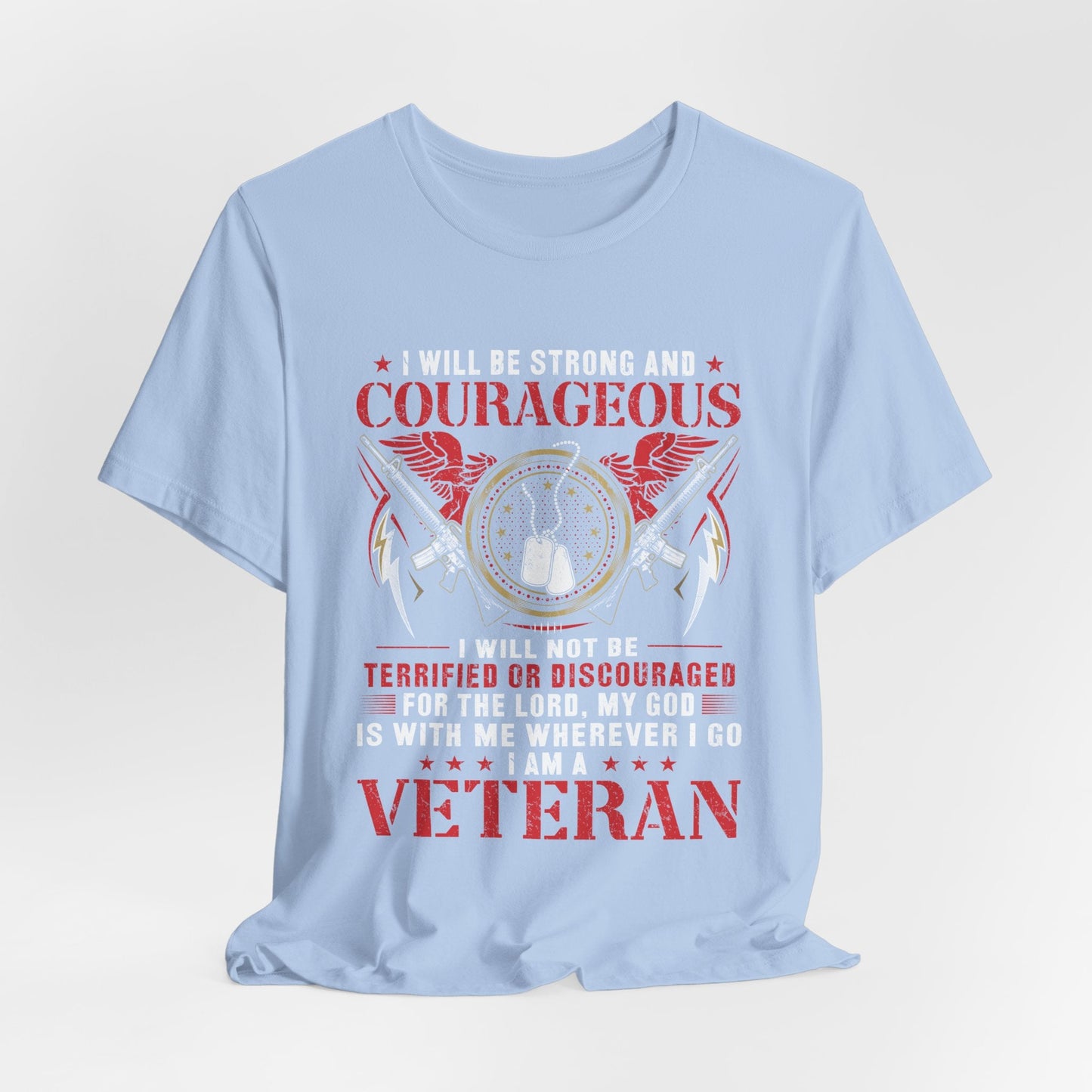 Army Veteran Patriotic Graphic Design Unisex Cotton T-Shirt v37