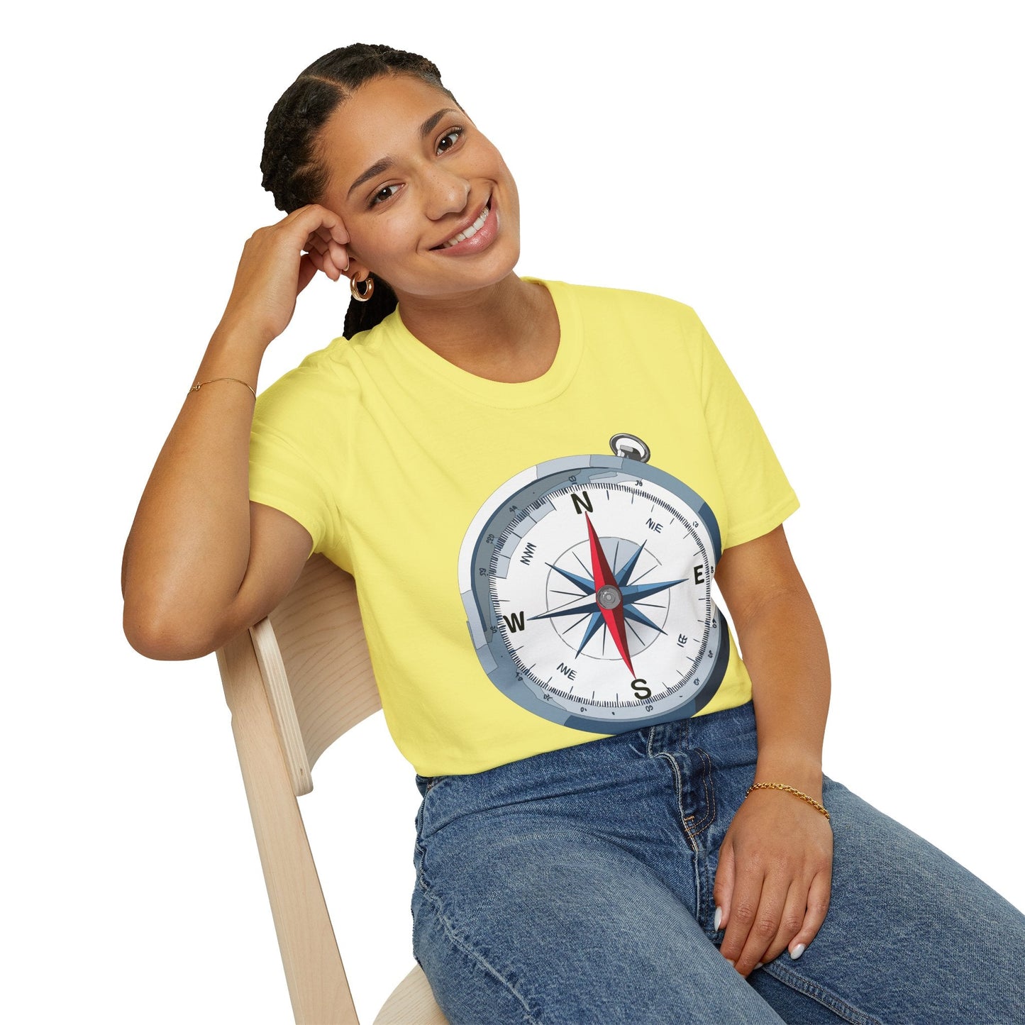 Compass Navigator Graphic Tee Unisex 100 Cotton 4
