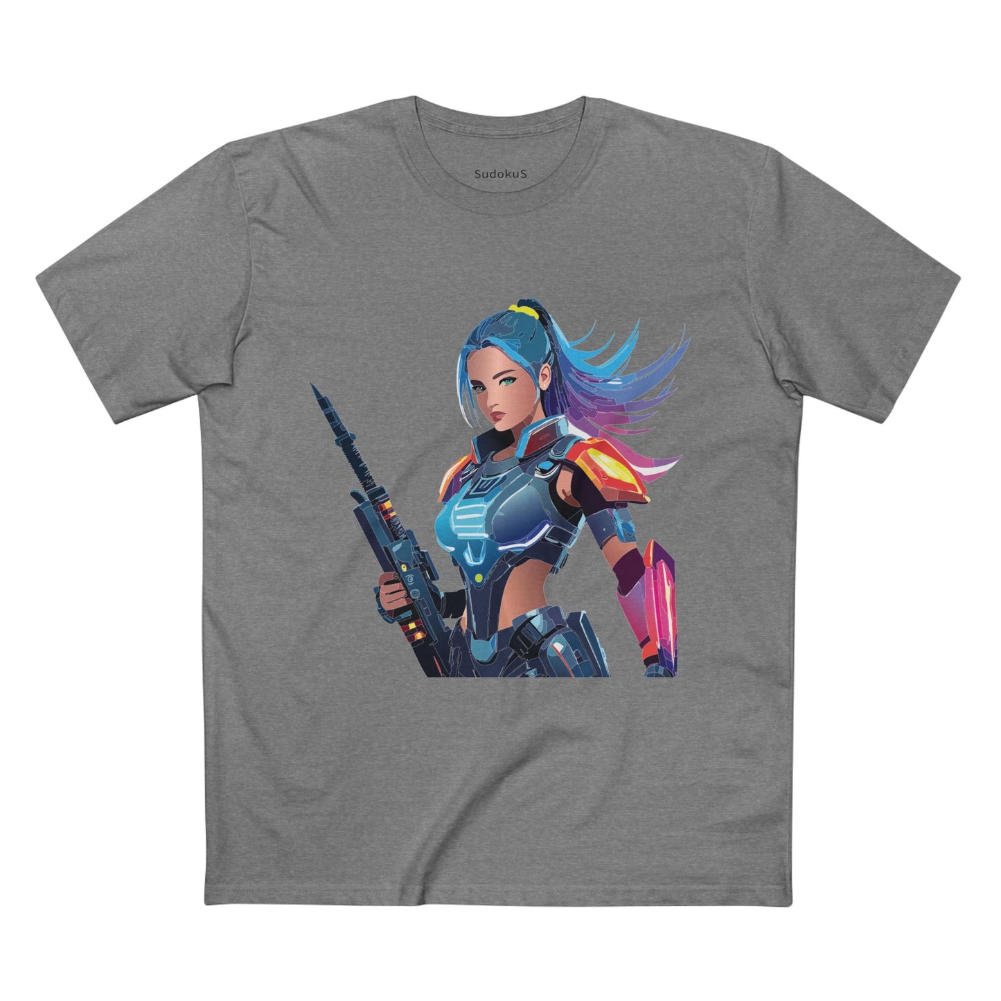 Army-woman Graphic Unisex 100 Cotton Staple Tee 9