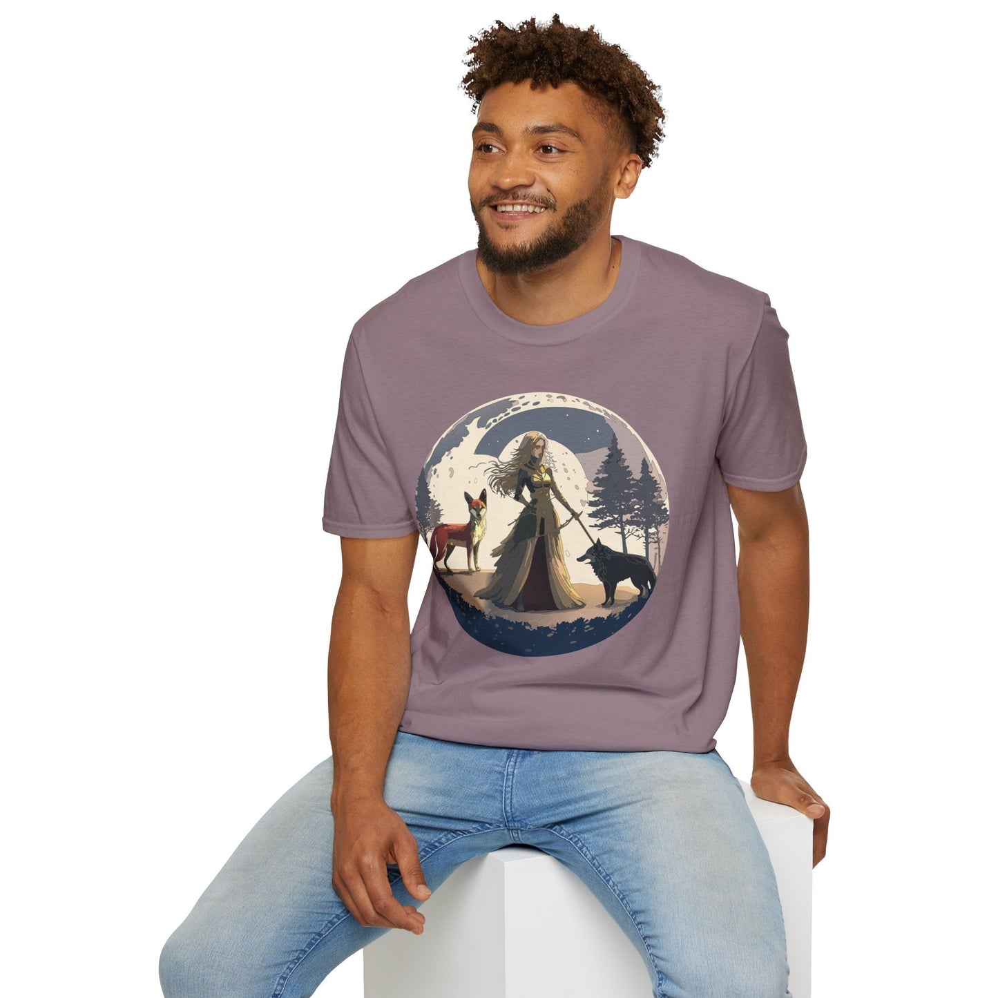 Womens Graphic T Shirt Art Design Tee Softstyle 64000 Gildan Unisex Short Sleeve
