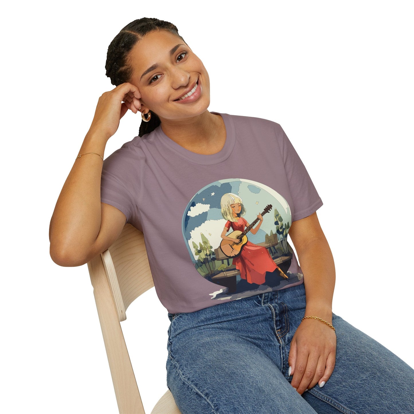Womens Graphic T Shirts Art Design Shirt Unisex Softstyle Cotton Tee Quality Comfort Everyday Style