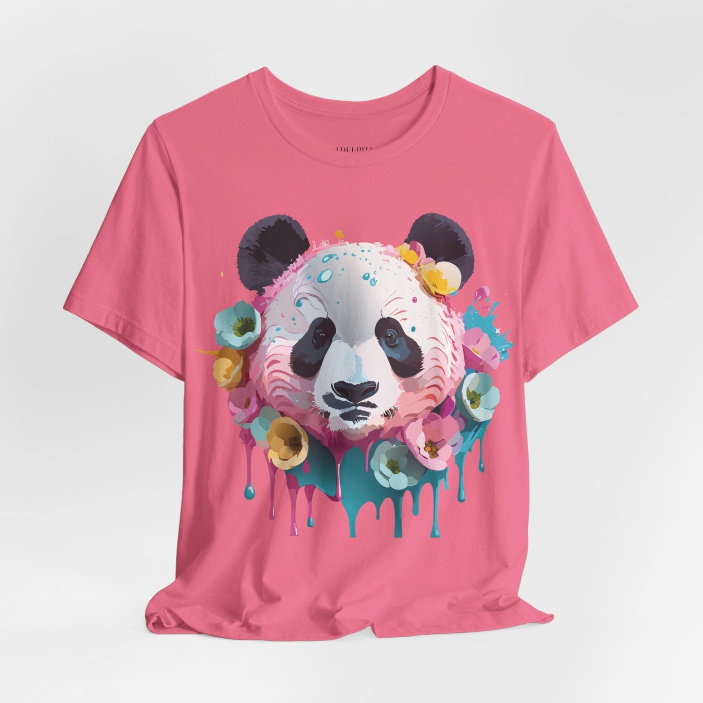 Panda Graphic Unisex 100 Cotton Vintage Art with Animal T-Shirt 6