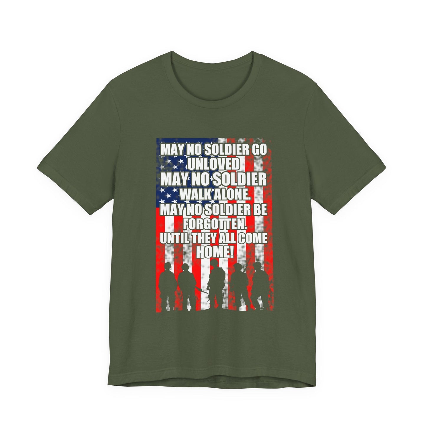 Army Veteran Patriotic Graphic Design Unisex Cotton T-Shirt v49