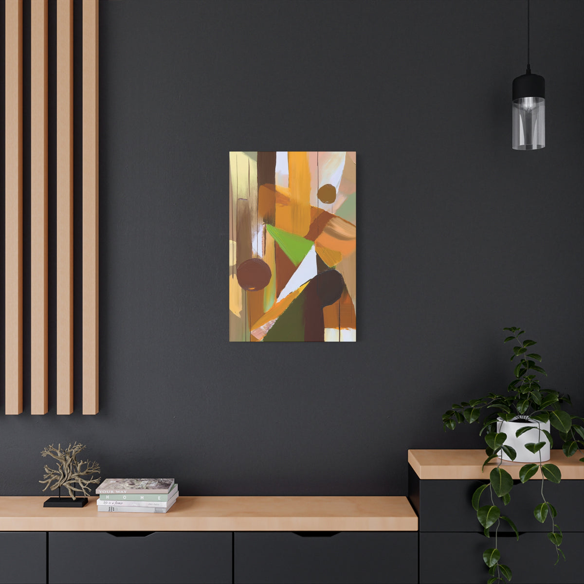 Abstract Geometric Painting Print Canvas 20x24,20x30,24x30 24x32,24x36,30x40 32x48,36x48,40x60 Pine-Wood Inner Frame ABS-57