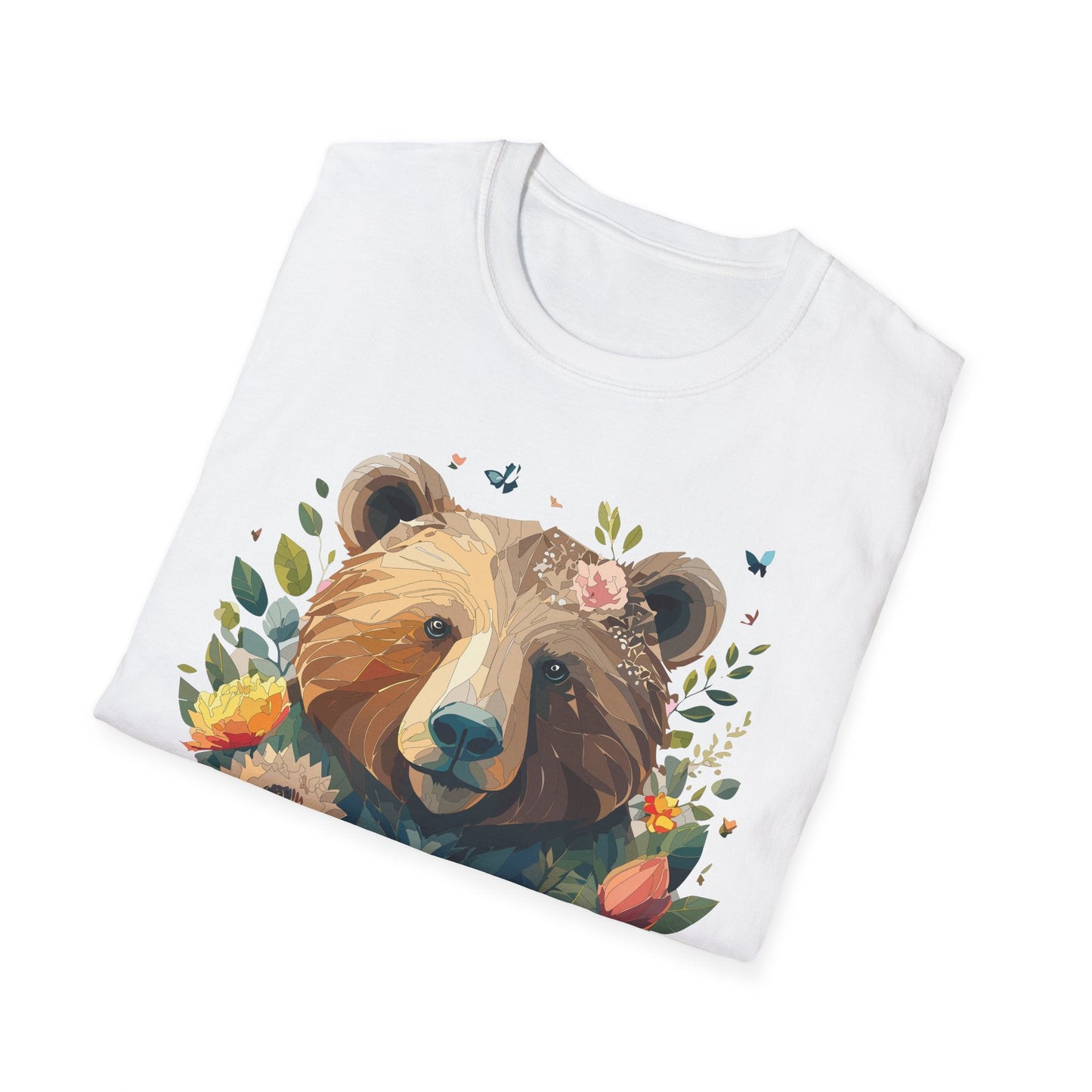 Bear T Shirt Unisex Teddy Bear Tee Gildan Softstyle 64000 100 Percent Ring Spun Cotton