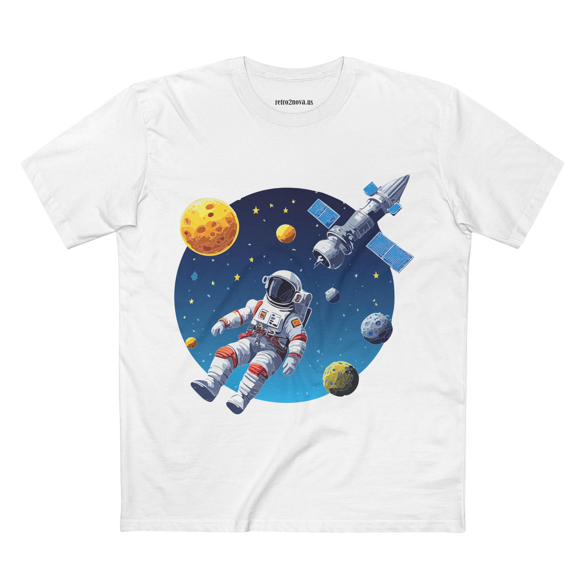 Cosmos Astronaut Graphic Tee Staple Unisex 100 Cotton Tee Shirt - CS-22