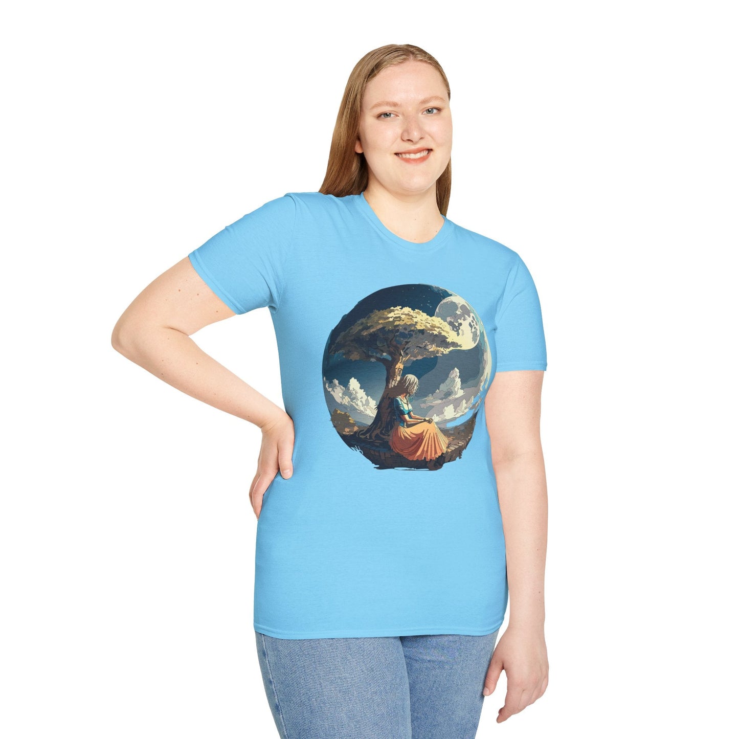 Unisex Graphic T Shirt Art Design Tee Softstyle 64000 Ring Spun Cotton Comfortable