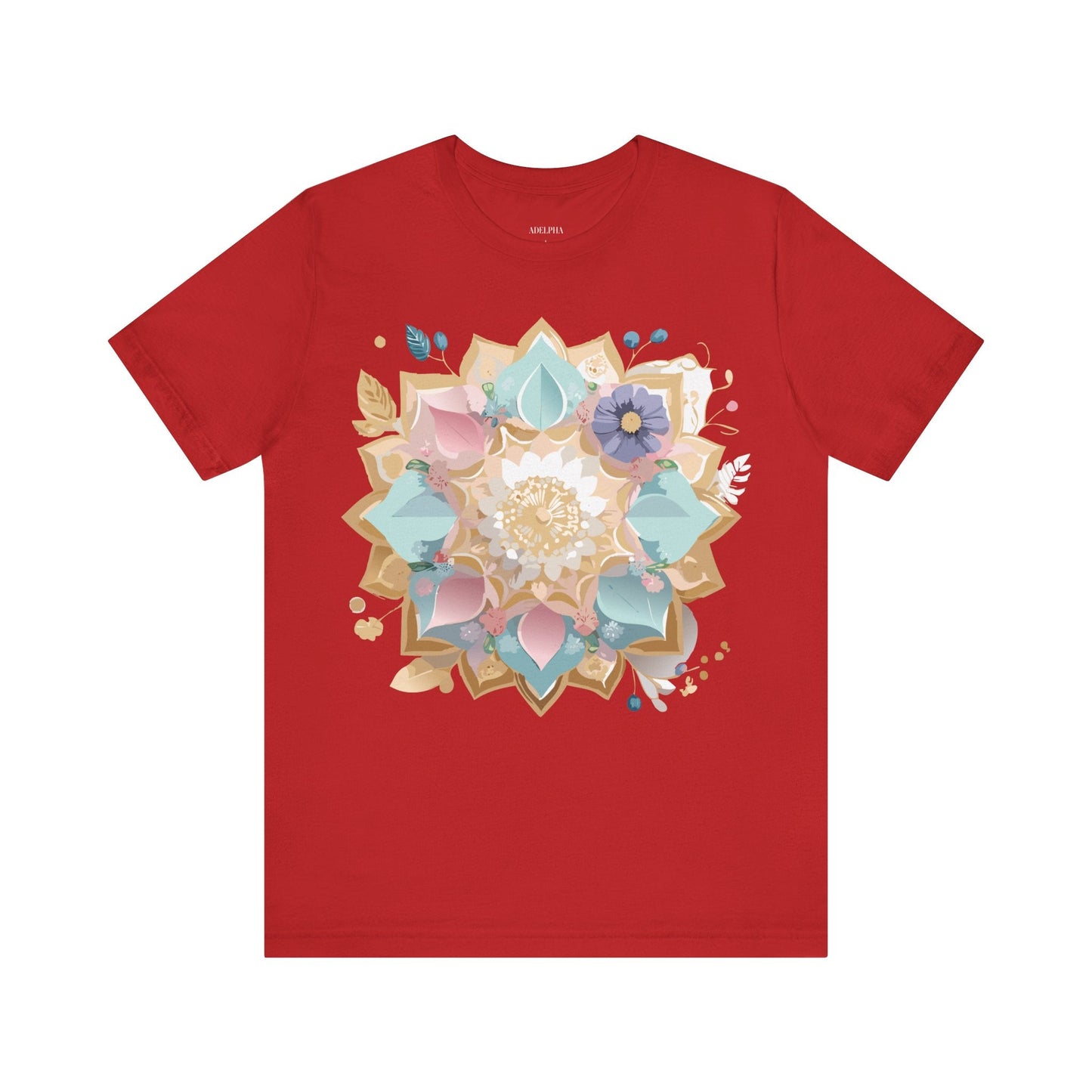 Mandala Graphic Unisex 100 Cotton Vintage Floral Artwork Tee 16