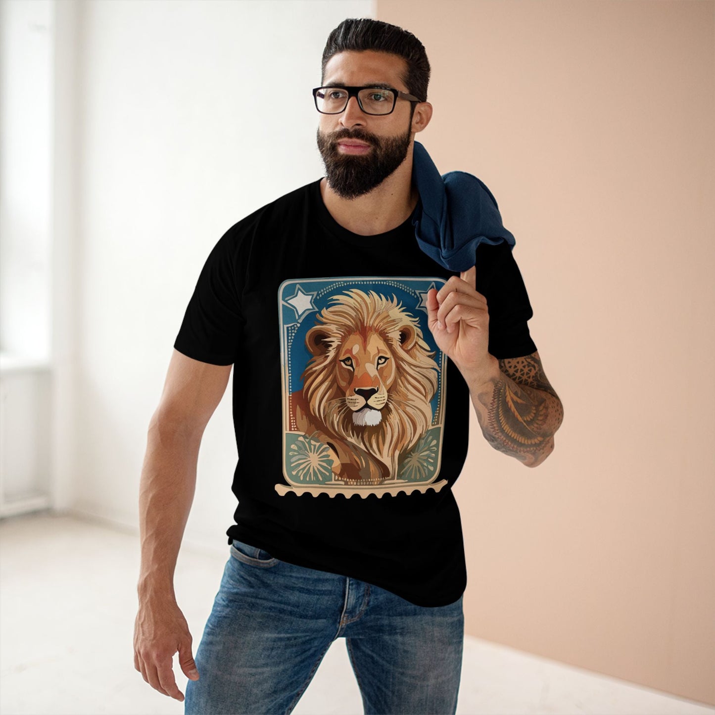 Stamp Shirt Postage Stamp Graphic Tee Unisex Premium Cotton Retro2Nova Original Art Design PS 52