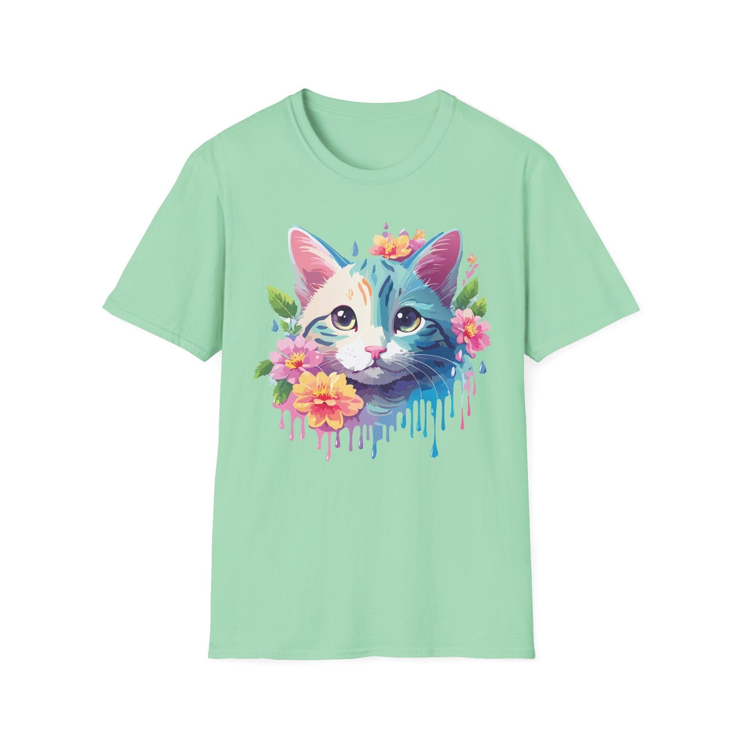 Cat Shirt Unisex Cat Lover Tee Premium Gildan Softstyle 64000 Lightweight