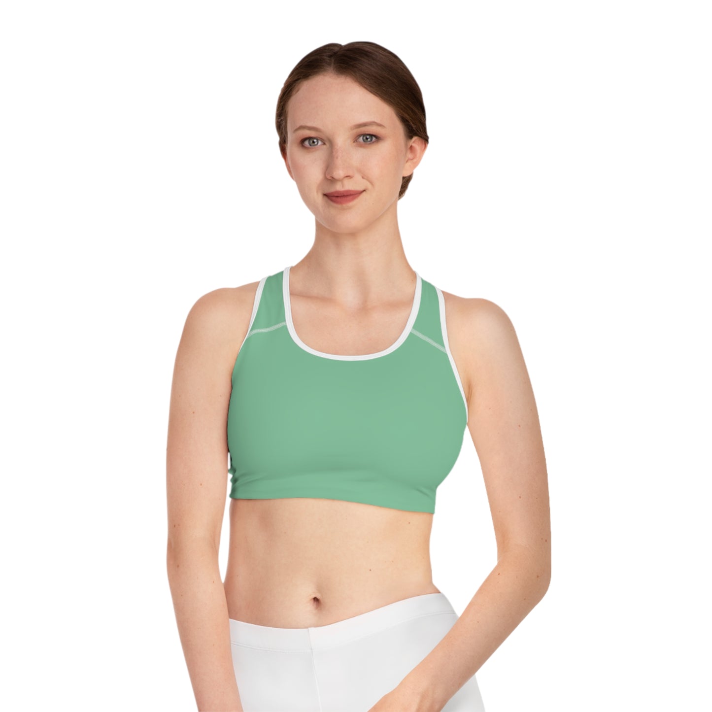 Green Color Sports Bra, Green Sports Bra 7