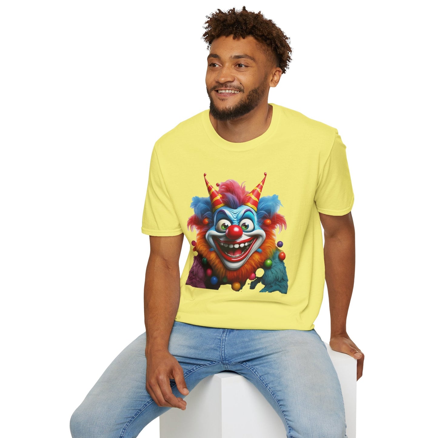 Clown Shirt For Men And Women Funny Circus Tee Scary Man Shirt Unisex Softstyle Tee
