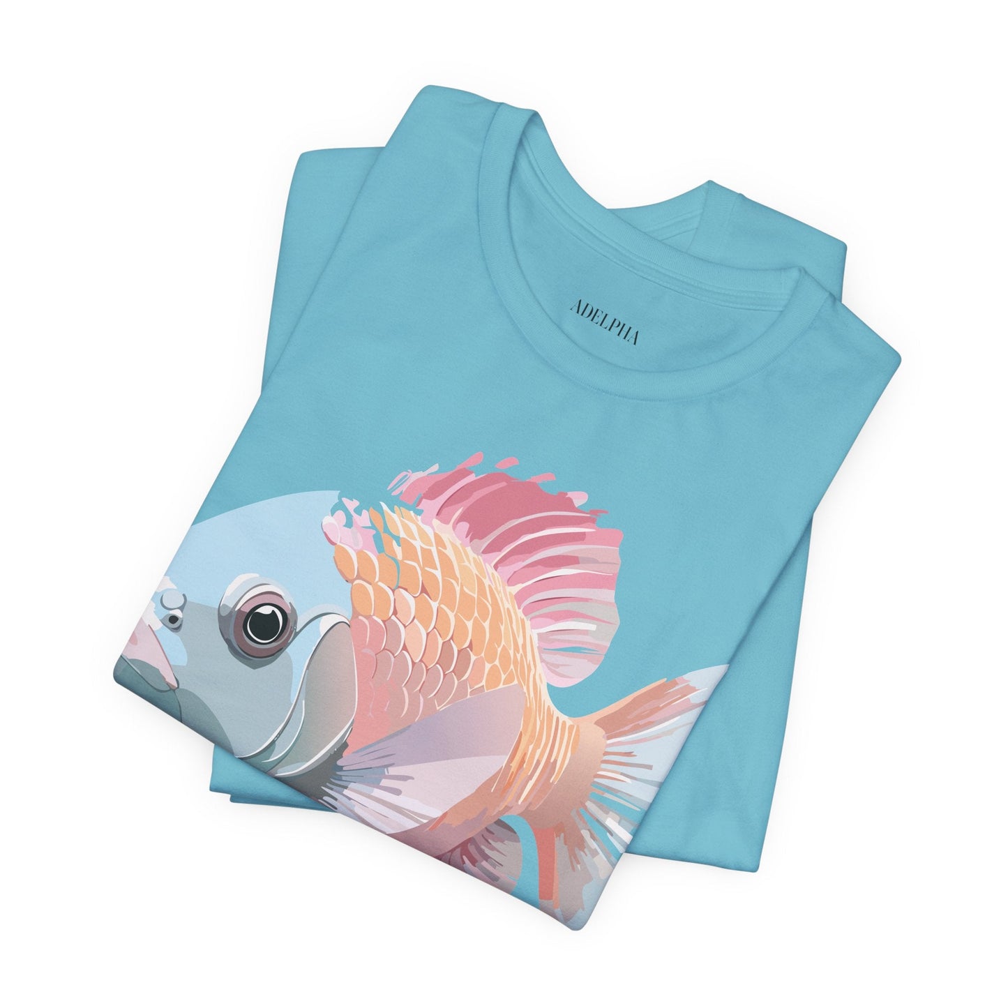 Fish Graphic Unisex 100 Cotton Vintage Artwork Tee 1