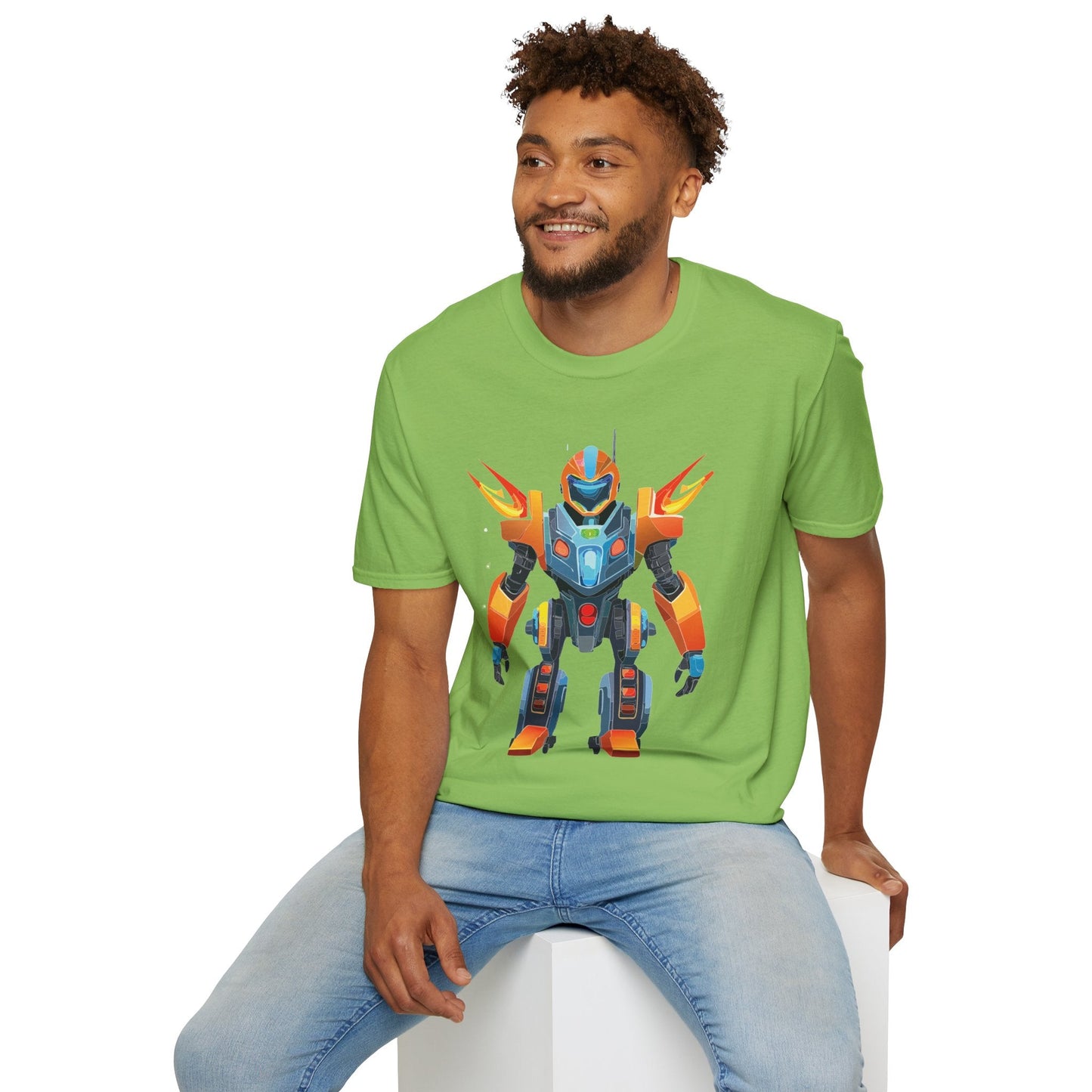 Cyborg Tee Unisex Robot Shirt Terminator Graphic Short Sleeve Tee Gildan Softstyle 64000 Cotton