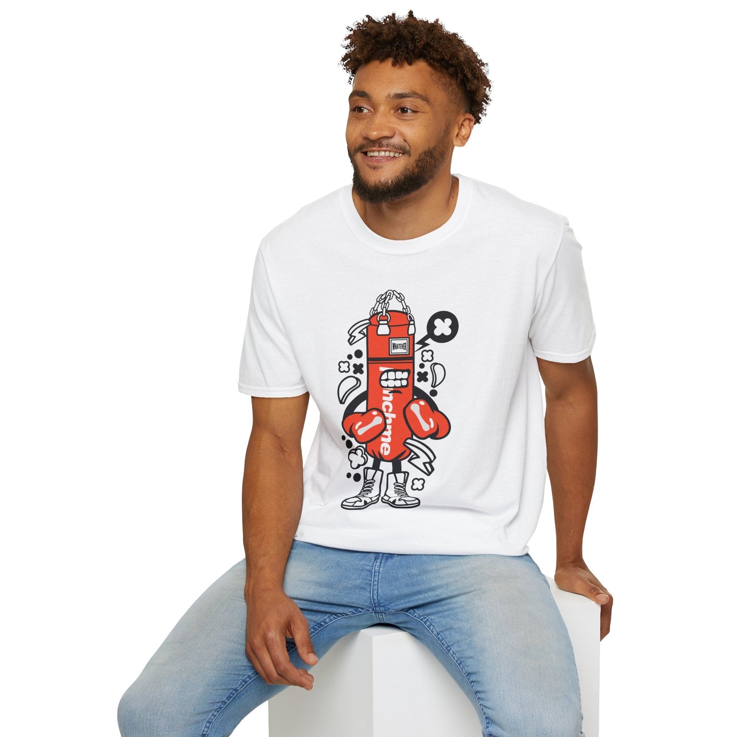 Cartoon Tee Shirt Unisex Animation Graphic Tee Funny Tee Cotton Softstyle 64000 Gildan