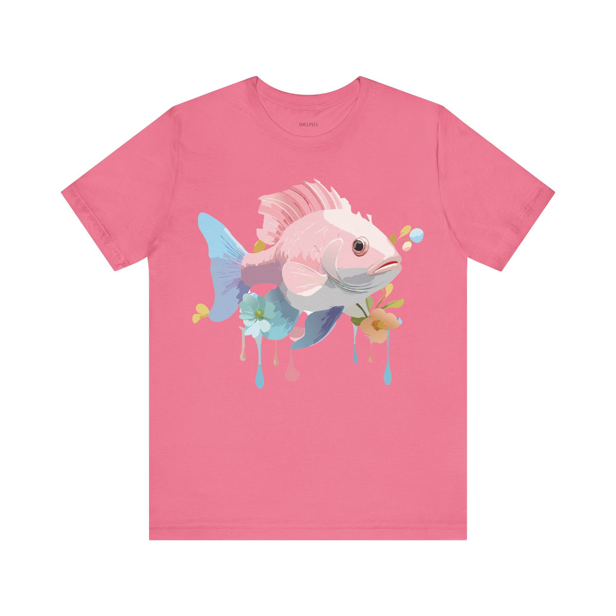 Fish Graphic Design Tee Bella+Canvas Unisex 100 Cotton Tee Shirt a109