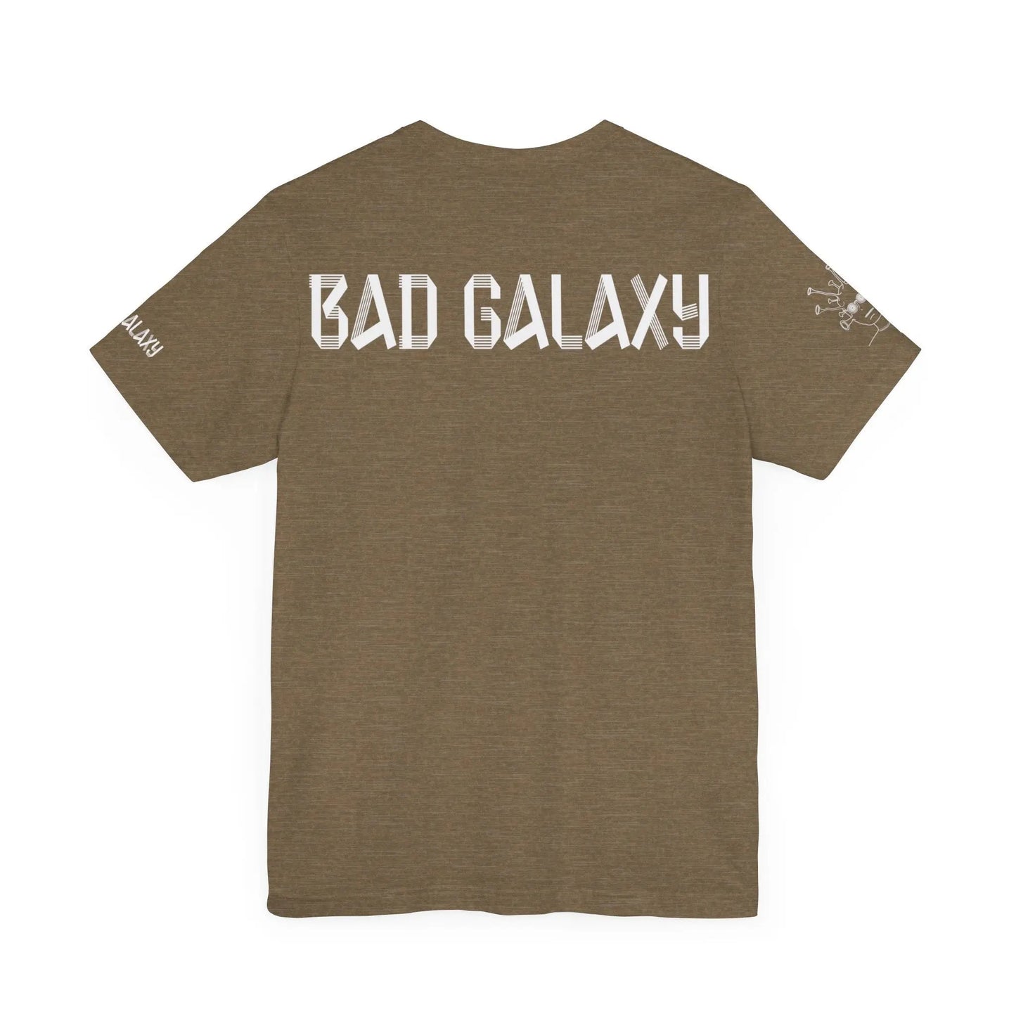 Tee Shirt With Alien From Bad Galaxy 100 Percent Cotton Eco Friendly Inks Made In USA