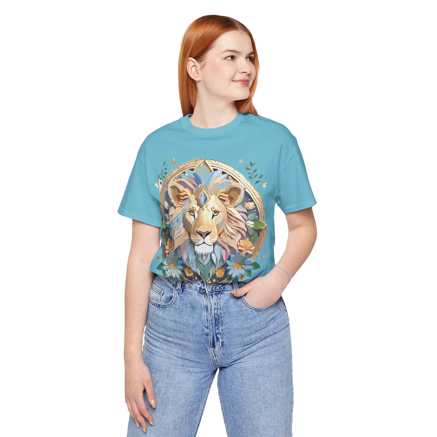 Medallion Graphic Unisex 100 Cotton Vintage Animal Medal Artwork Tee 3
