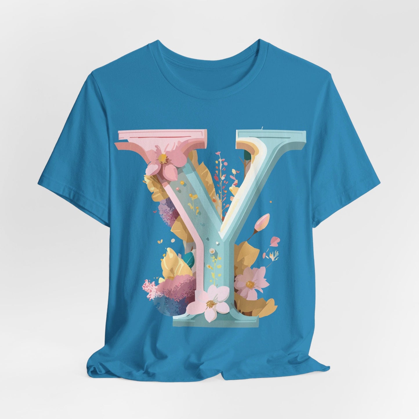 Letter Y Shirt Unisex Graphic Tee Vintage Inspired Adelpha Artwork Short Sleeve Art Design