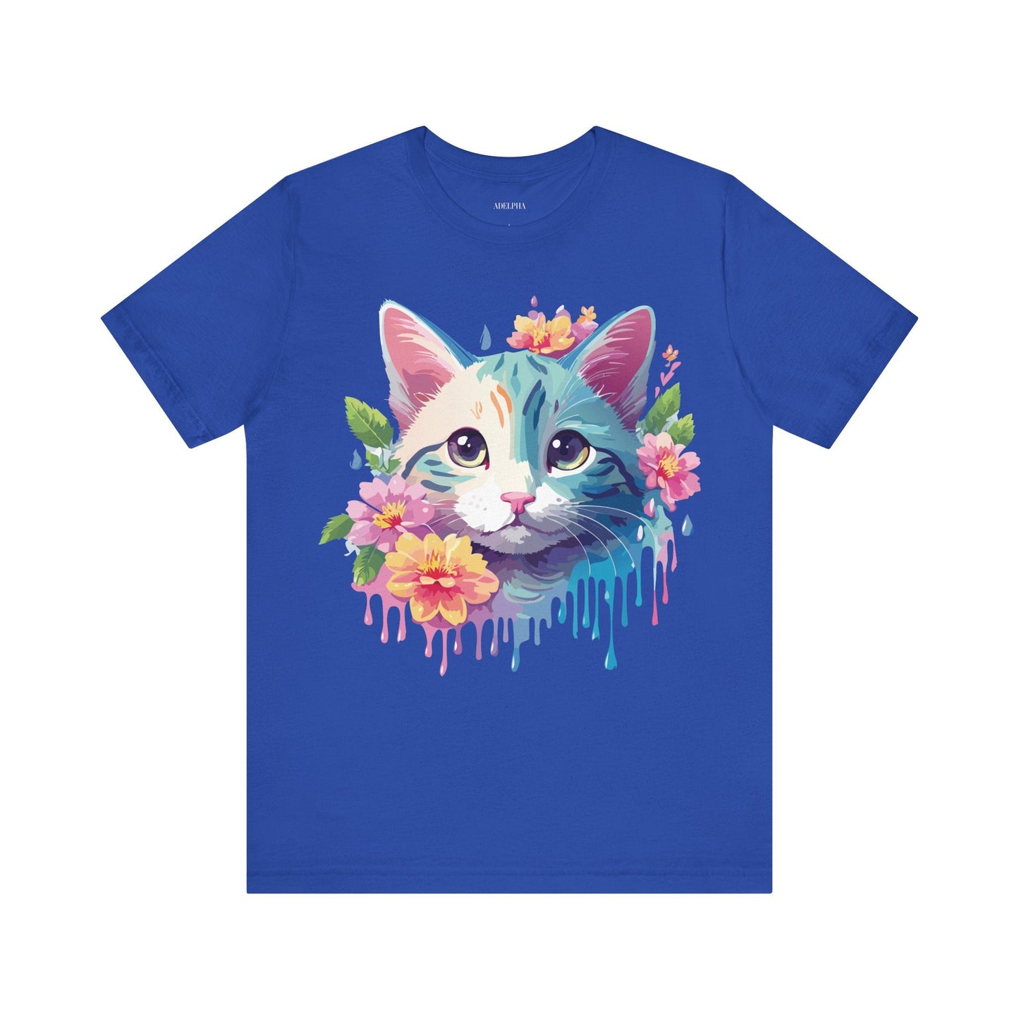 Cat Graphic Tee Unisex Shirt Adelpha Vintage Inspired Short Sleeve