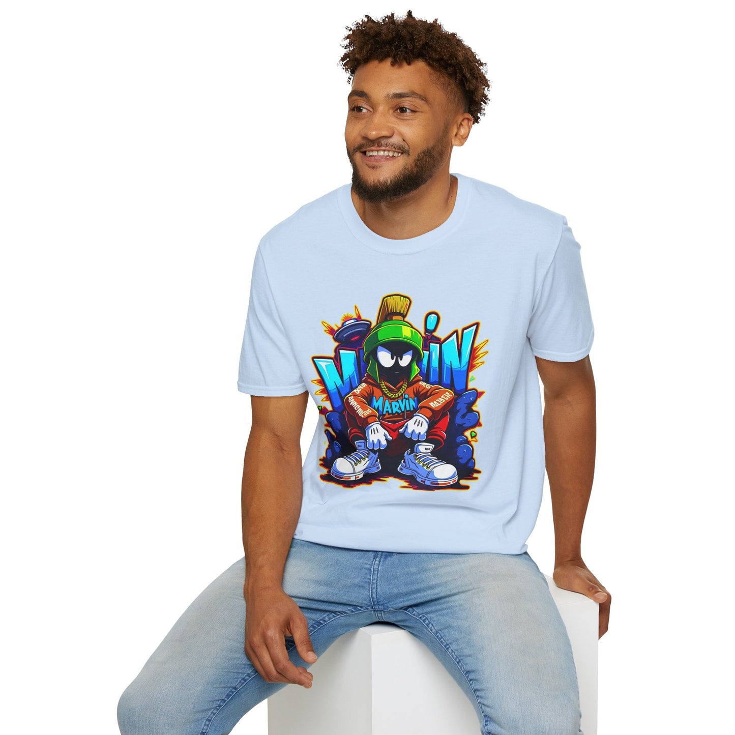 Unisex Cartoon T Shirt With Funny Animals Animation Graphic Gildan Softstyle 64000