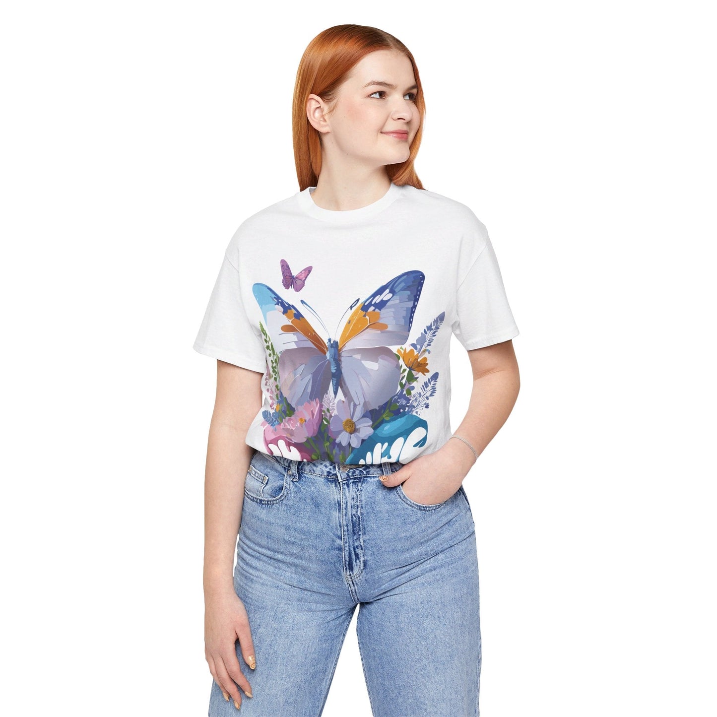 Butterfly Graphic Tee From Adelpha Vintage Artwork Unisex Short Sleeve Shirt
