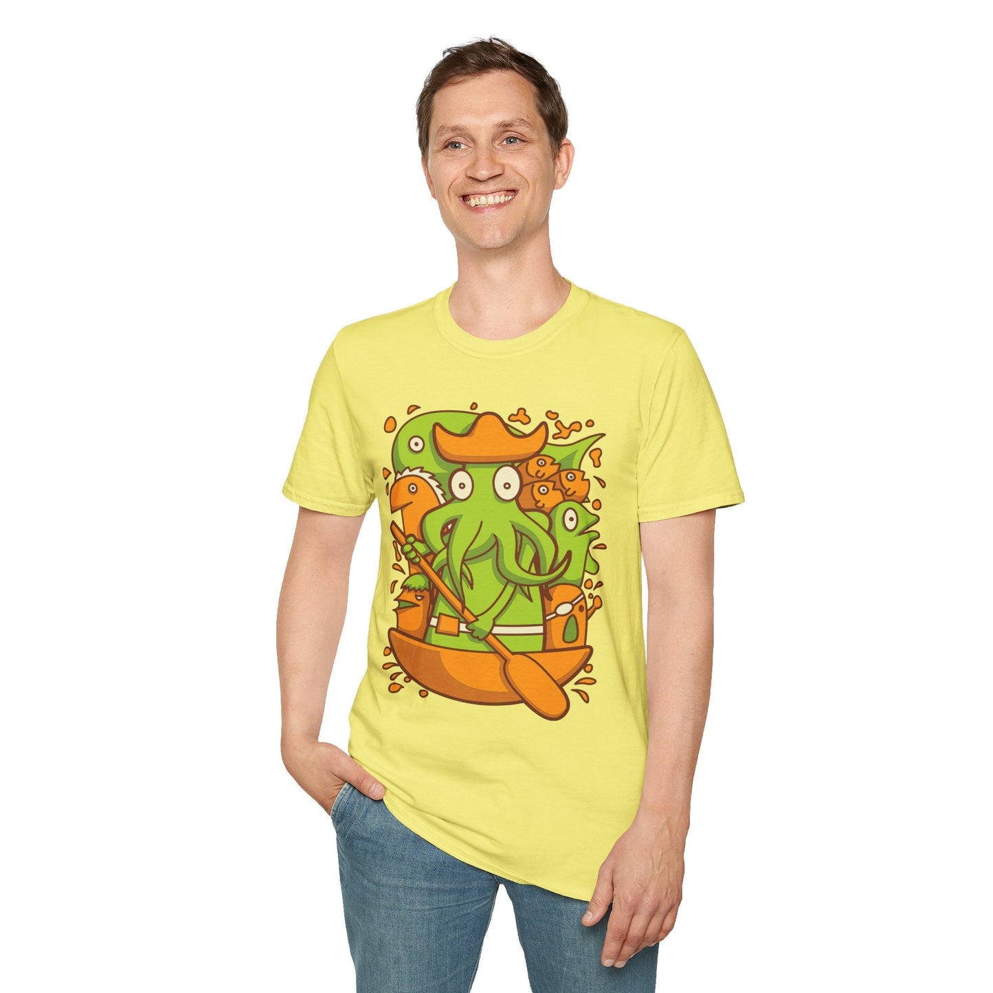 Cartoon T Shirt Animation T Shirt Funny Tee Shirt Unisex Gildan Softstyle Cotton 64000