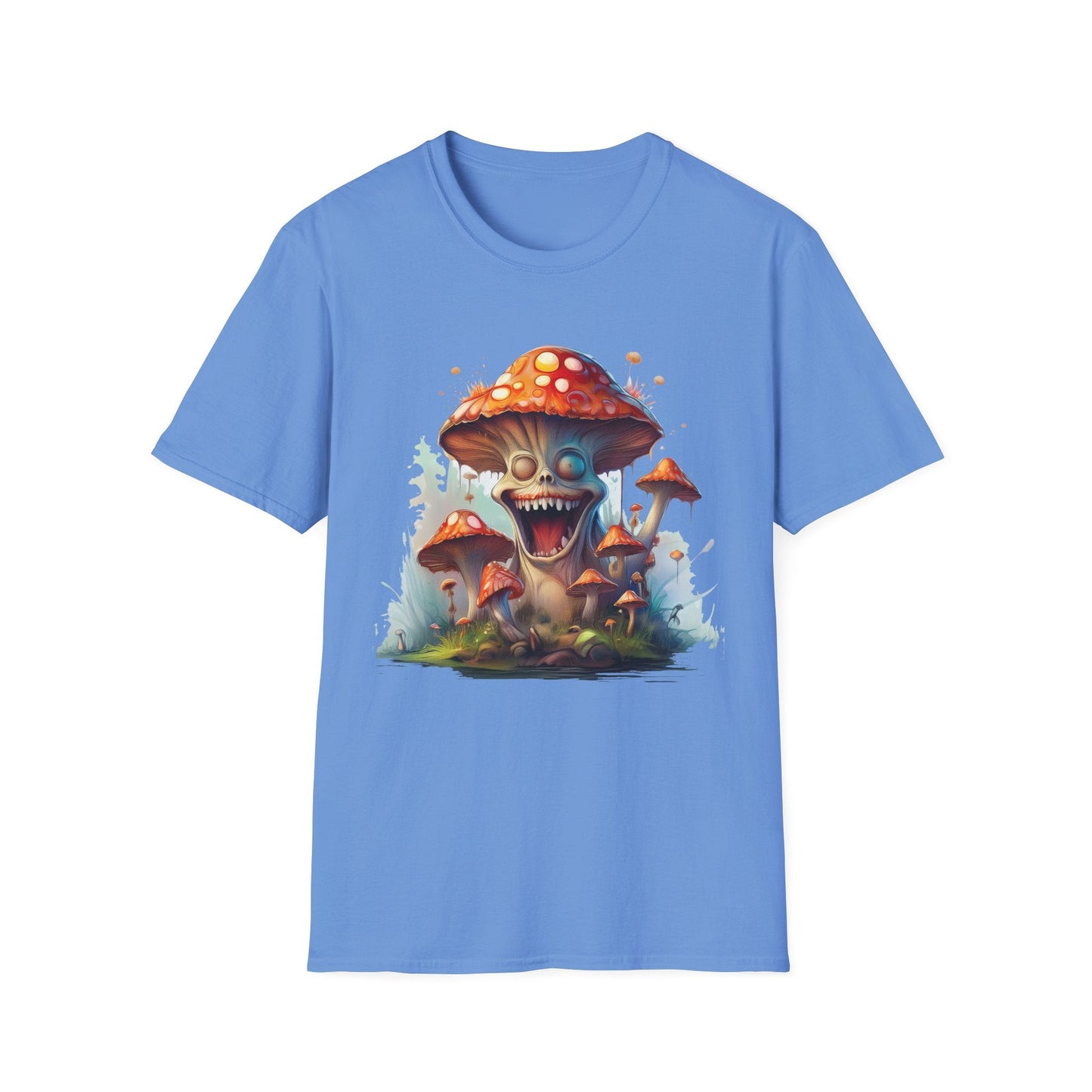 Mashroom Short Sleeve Tee Unisex Funny Mashroom Shirt With Fungus Graphic Gildan Softstyle 64000