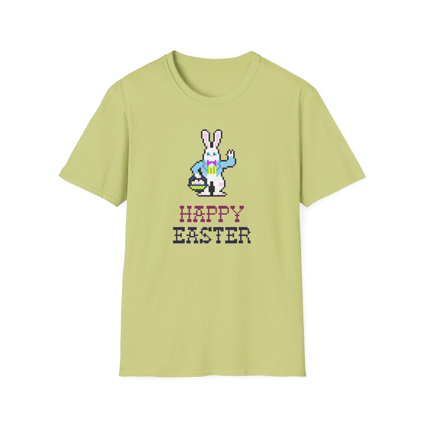 Funny Easter T Shirt With Signature And Prints Unisex Gildan Softstyle Cotton Tee Design