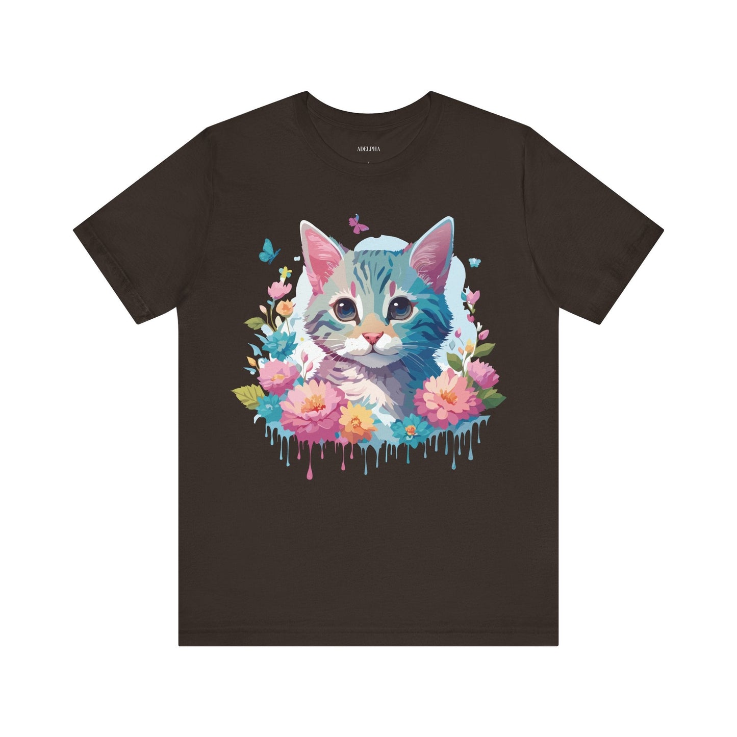 Cat Graphic Tee Unisex Jersey Short Sleeve Shirt Adelpha Art Design