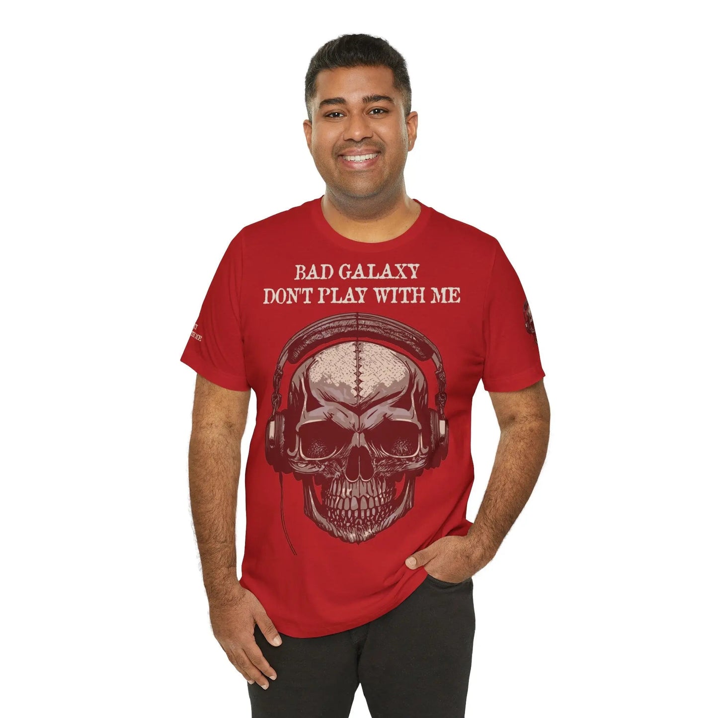 Skull T Shirt From Bad Galaxy 100 Percent Cotton Eco Friendly Made In USA With Durable Stitching