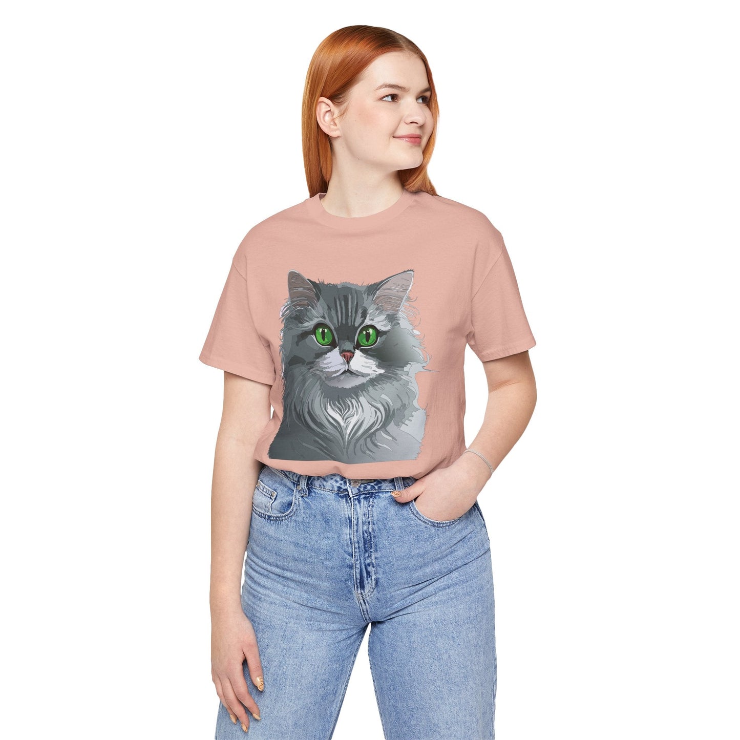 Unisex Animal Shirt With Art Design Animals Tee Short Sleeve Jersey Style Wild Animals Shirt