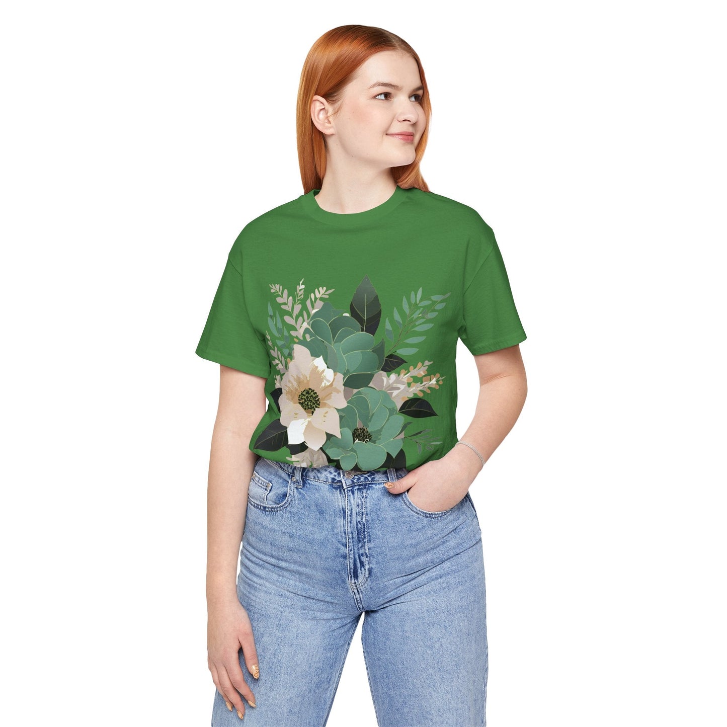 Flowers Shirt Floral Shirt Unisex Jersey Short Sleeve Tee From Flowers Collection Retro2Nova