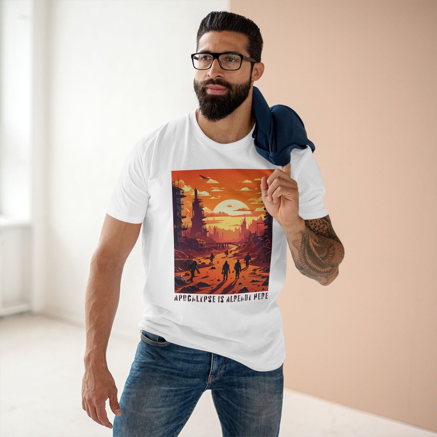 Cataclysm Shirt Doomsday Tee Unisex Premium Cotton Staple Tee Original Art Design By Retro2Nova