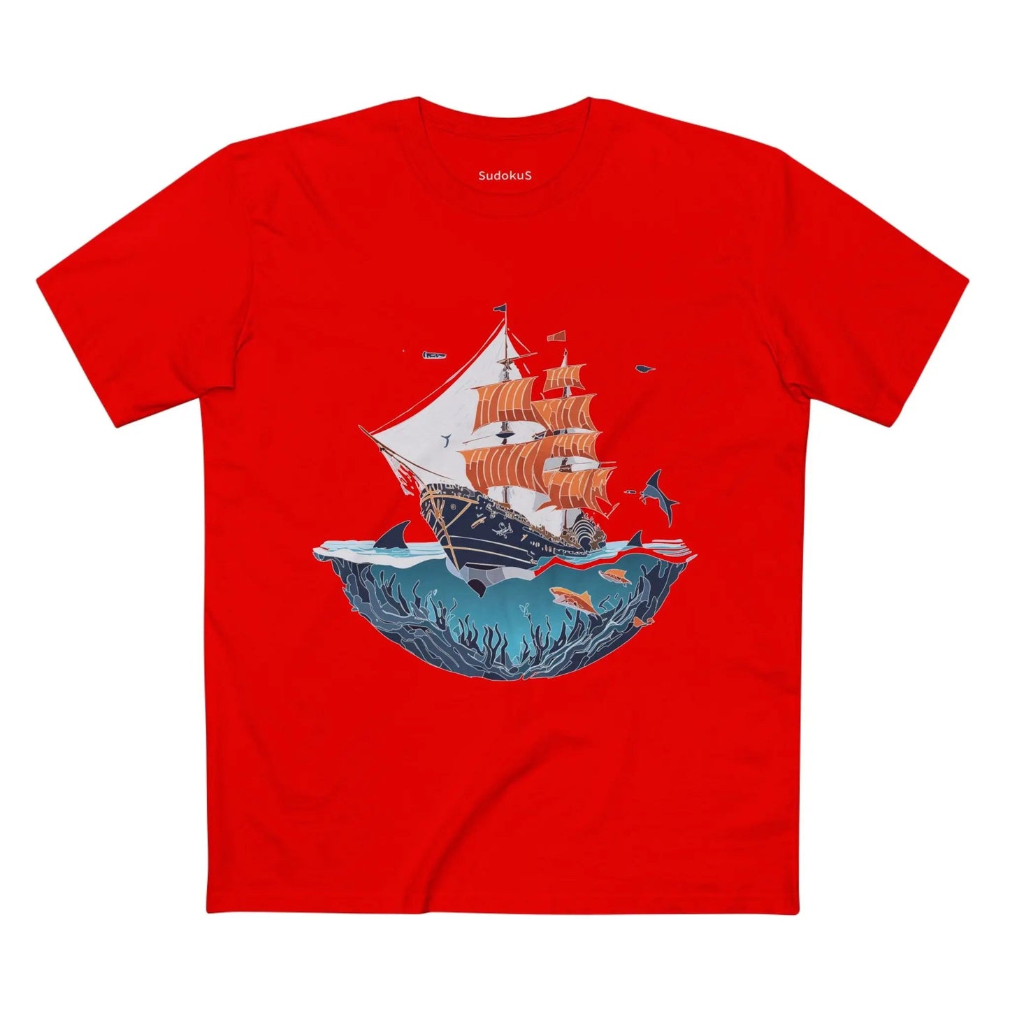 Ocean Coast Graphic Unisex 100 Cotton Staple Tee 25