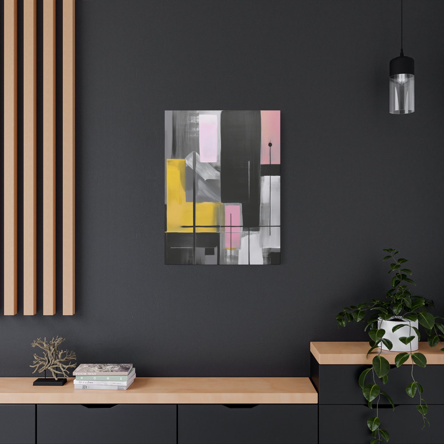 Abstract Geometric Painting Print Canvas 20x24,20x30,24x30 24x32,24x36,30x40 32x48,36x48,40x60 Pine-Wood Inner Frame ABS-39