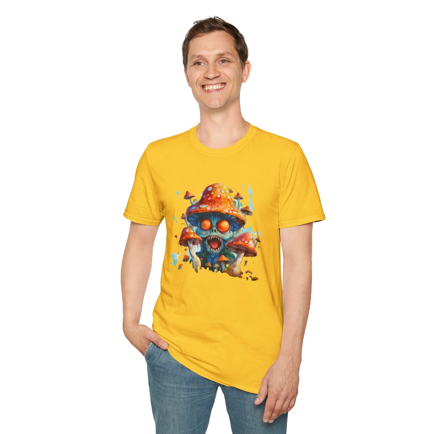 Mashroom Tee Shirt Unisex Softstyle 64000 Graphic Tee Funny Mashroom Design Gift