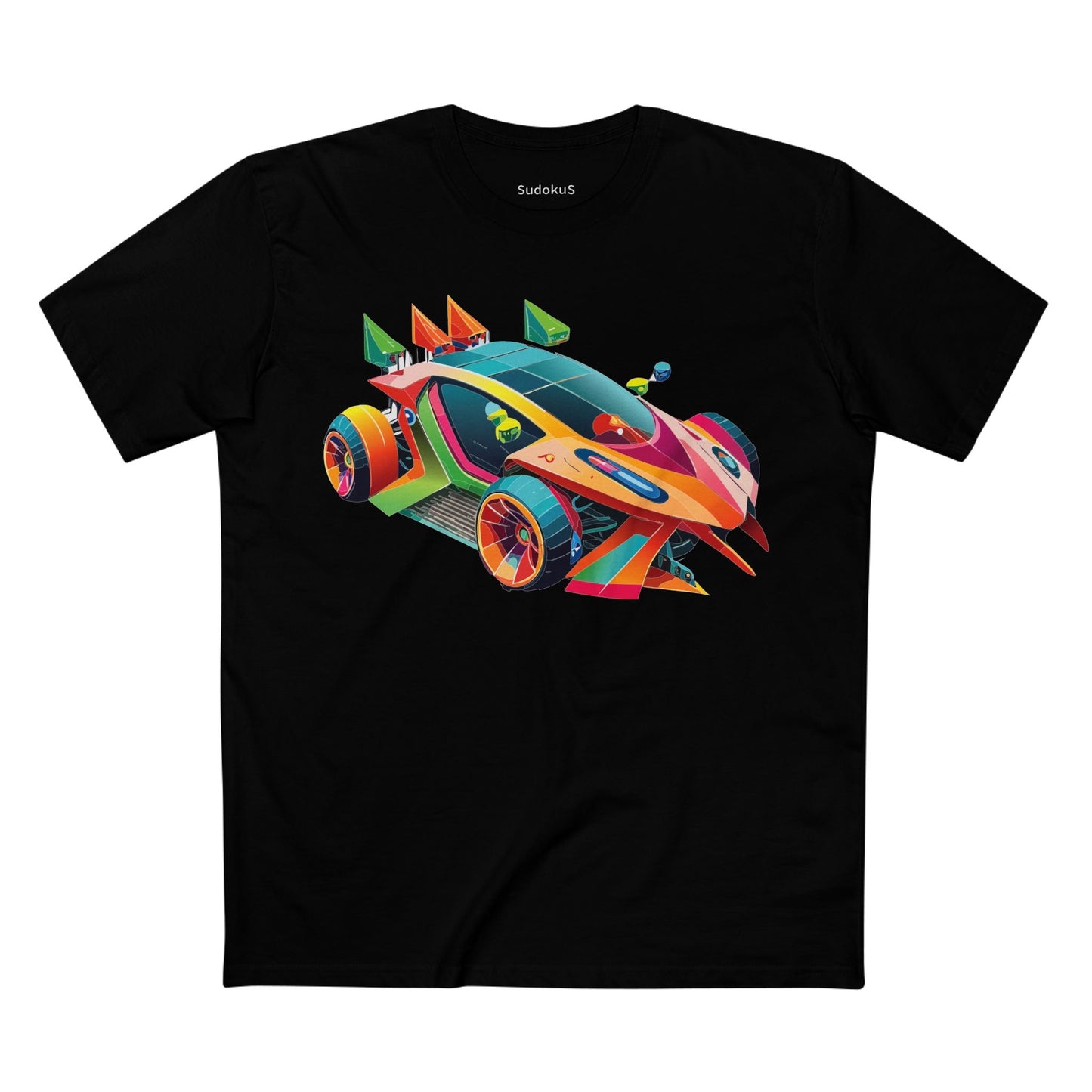 Car Graphic Unisex 100 Cotton Staple Tee 25