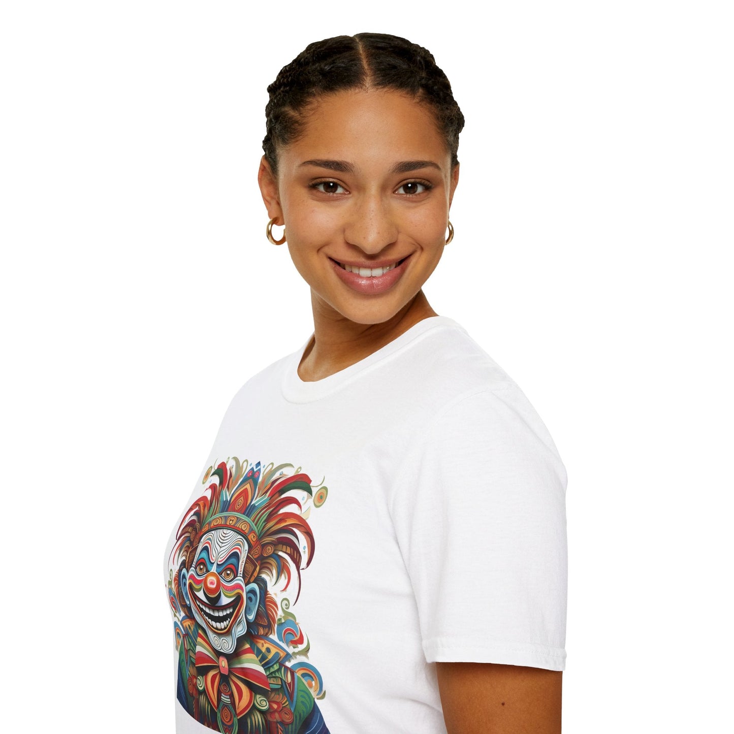 Clown Shirt Unisex Tee Funny Man Circus Shirt Scary Man Tee Gildan Softstyle 64000