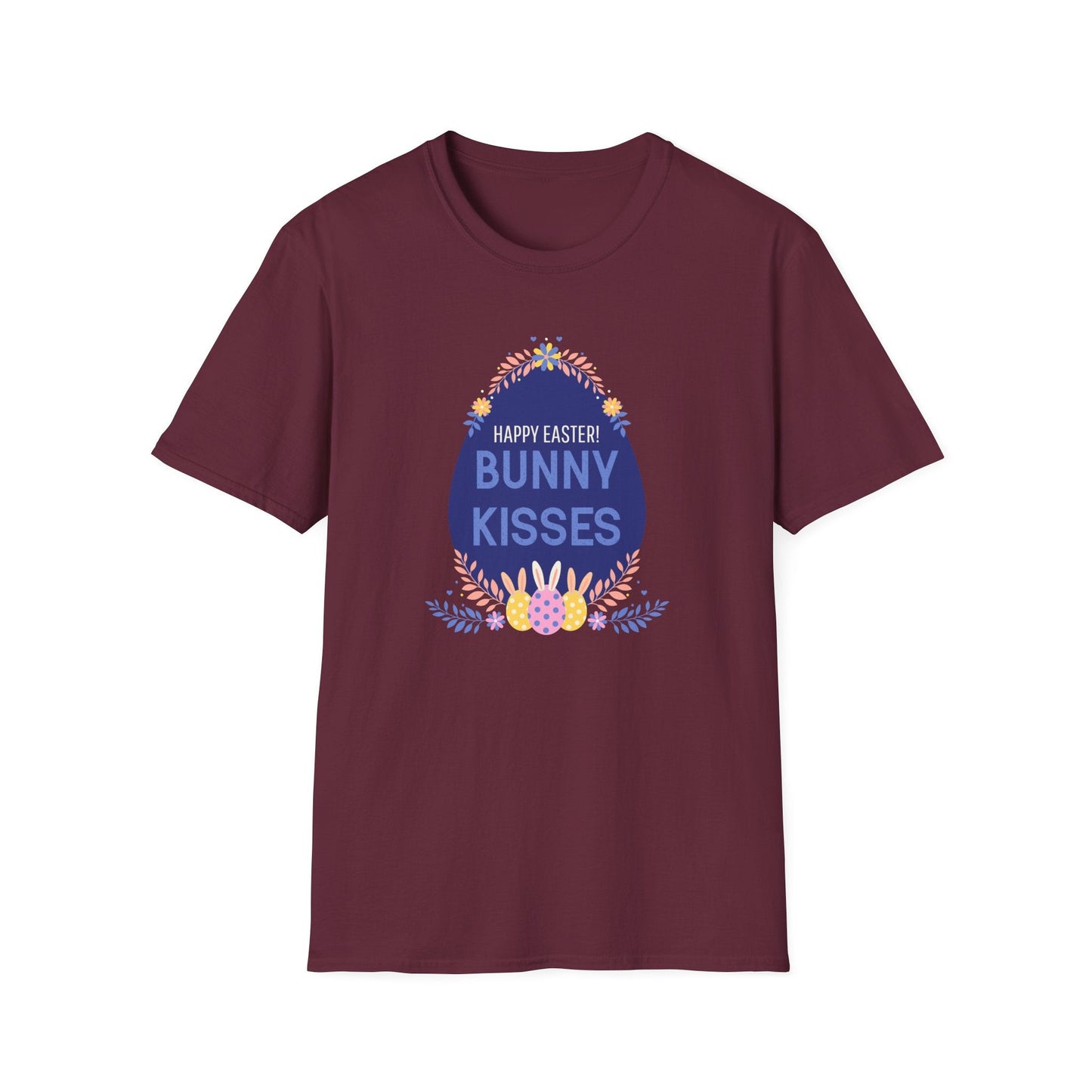 Easter Bunny Kisses T Shirt Unisex Gildan Softstyle Tee With Easter Signature Prints Design